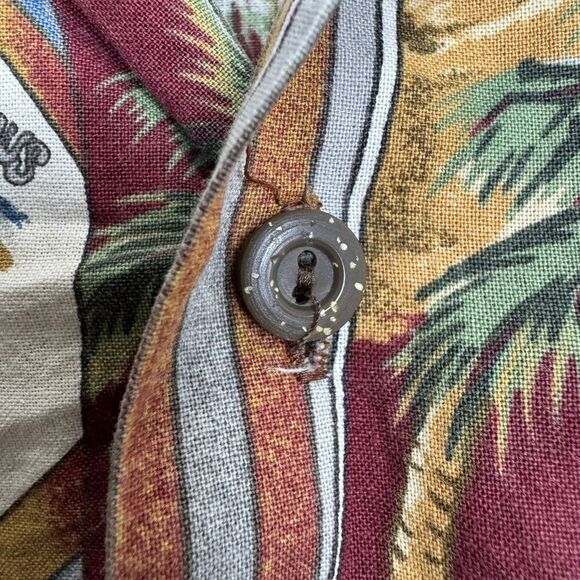 Royal Creations Hawaiian Shirt Mens XL Red Aloha Vacation Plumeria Coastal USA - Picture 6 of 8